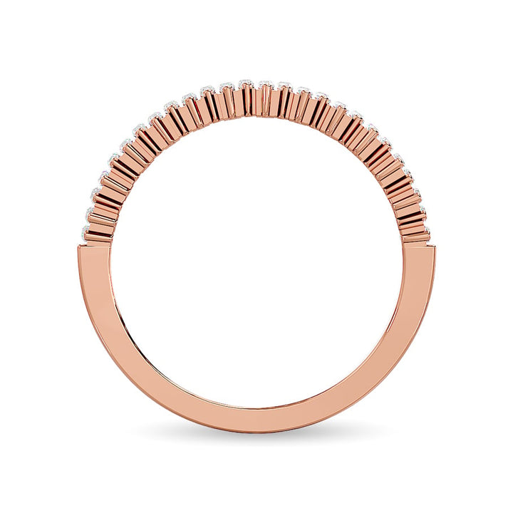 Diamond Ladies Band 1/4 Ct.tw in 14K Rose Gold