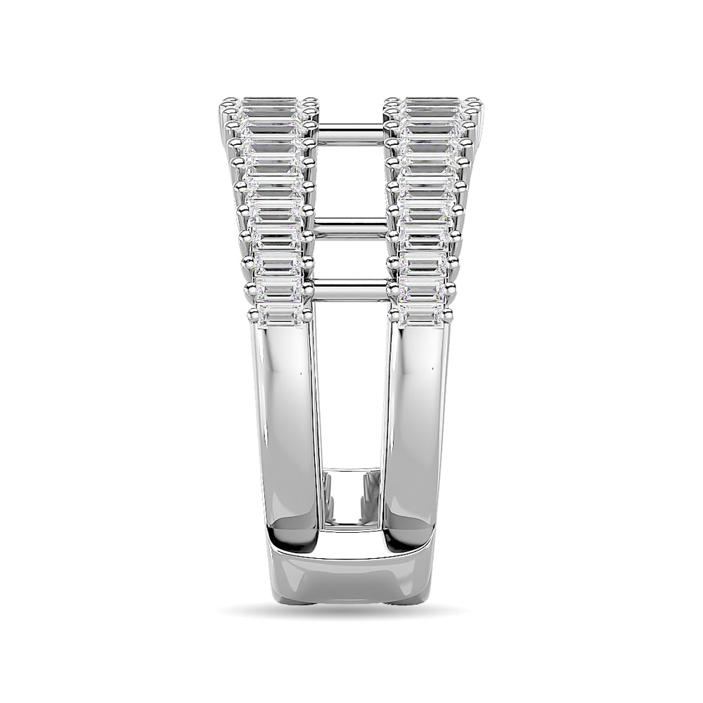 Diamond Guard Ring 5/8 Ct.tw in 14K White Gold
