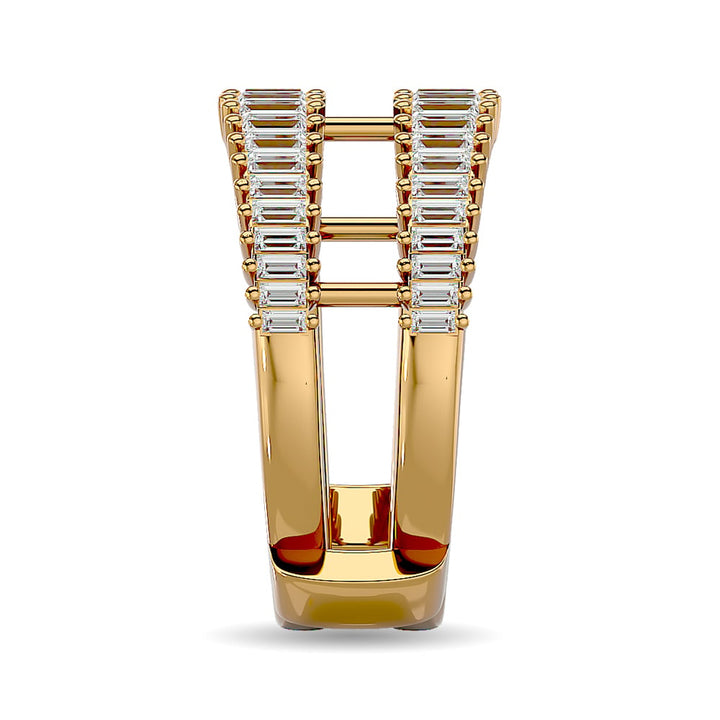 Diamond Guard Ring 5/8 Ct.tw in 14K Yellow Gold