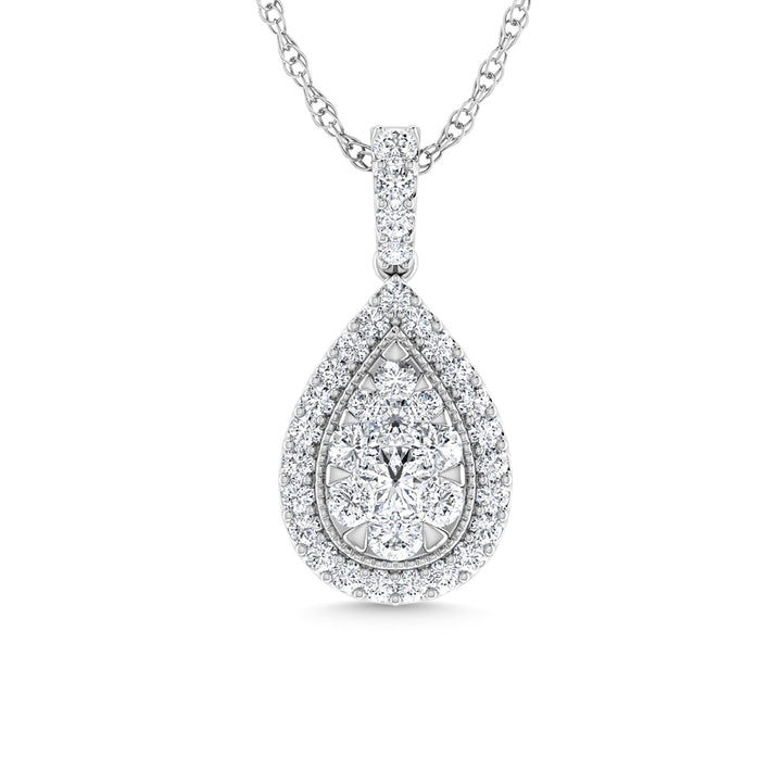 Diamond 1 Ct.Tw. Fashion Pendant in 14K White Gold