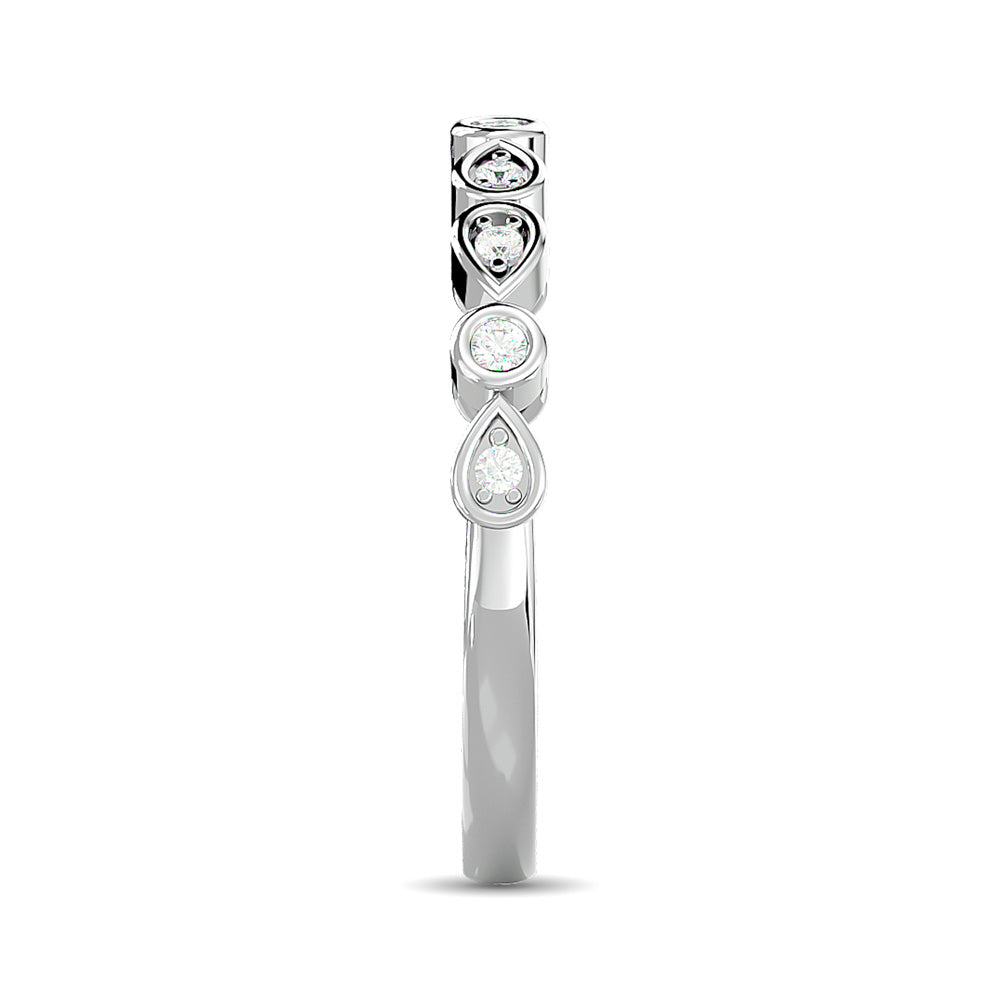 Diamond Stackable Band 1/10 Ct.tw in 10K White Gold
