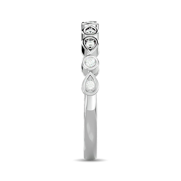 Diamond Stackable Band 1/10 Ct.tw in 10K White Gold
