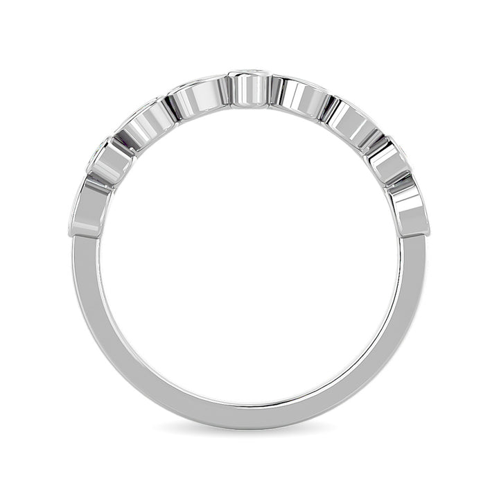 Diamond Stackable Band 1/10 Ct.tw in 10K White Gold
