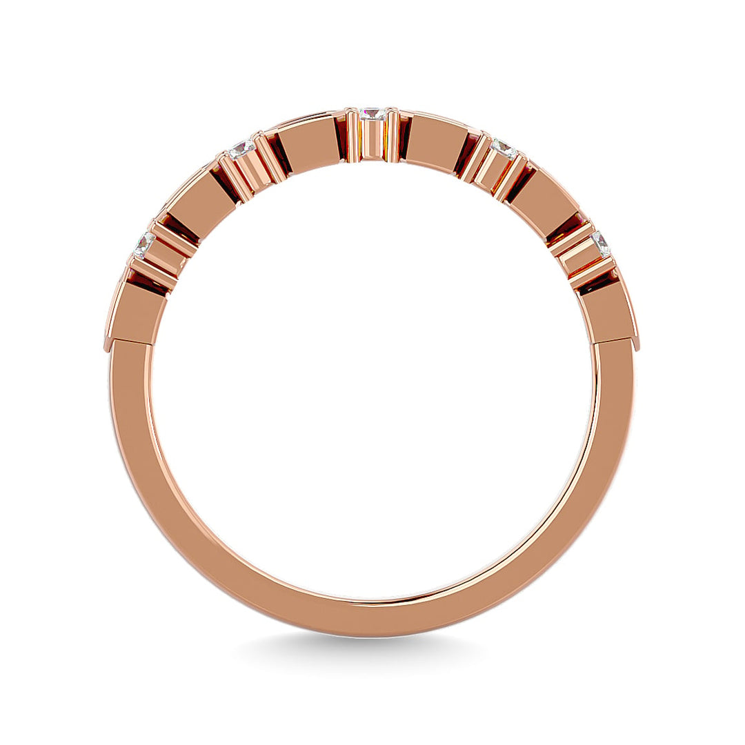 Diamond Stackable Band 1/6 Ct.tw in 10K Rose Gold