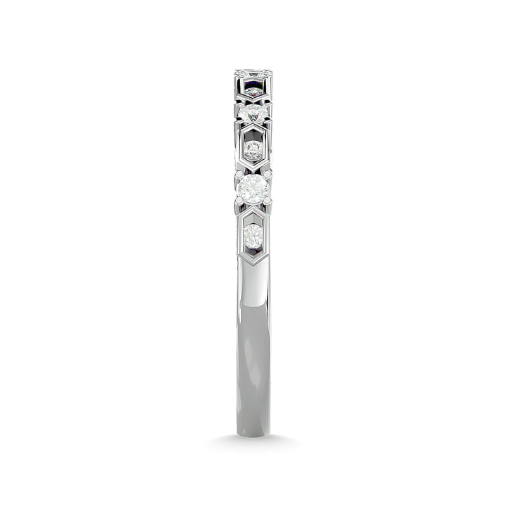 Diamond Stackable Band 1/6 Ct.tw in 14K White Gold