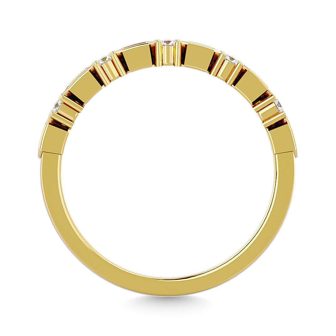 Diamond Stackable Band 1/6 Ct.tw in 14K Yellow Gold