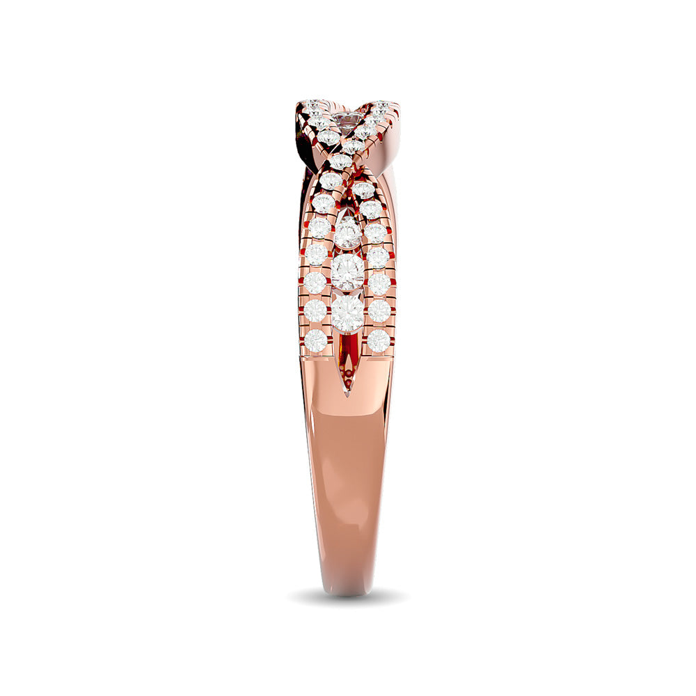 Diamond 1/3 Ct.tw Stackable band in 14K Rose Gold