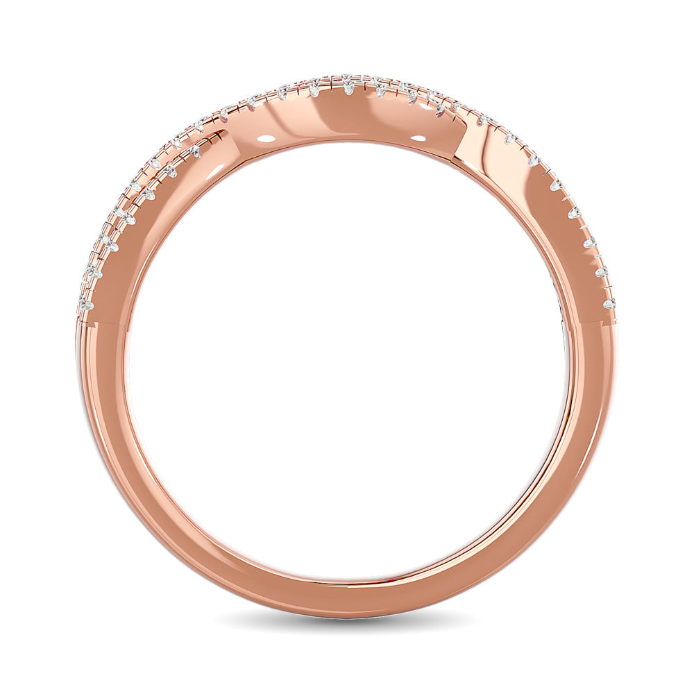 Diamond 1/3 Ct.tw Stackable band in 14K Rose Gold