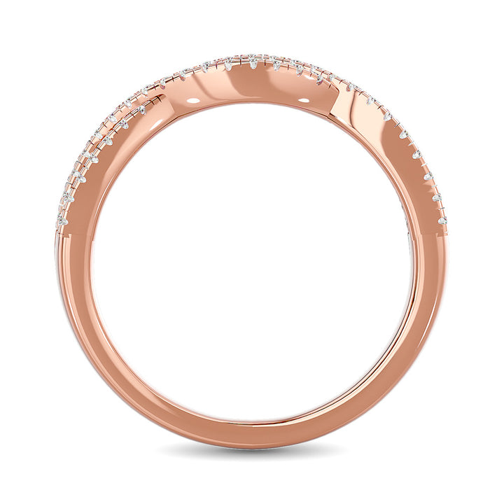 Diamond 1/3 Ct.tw Stackable band in 14K Rose Gold