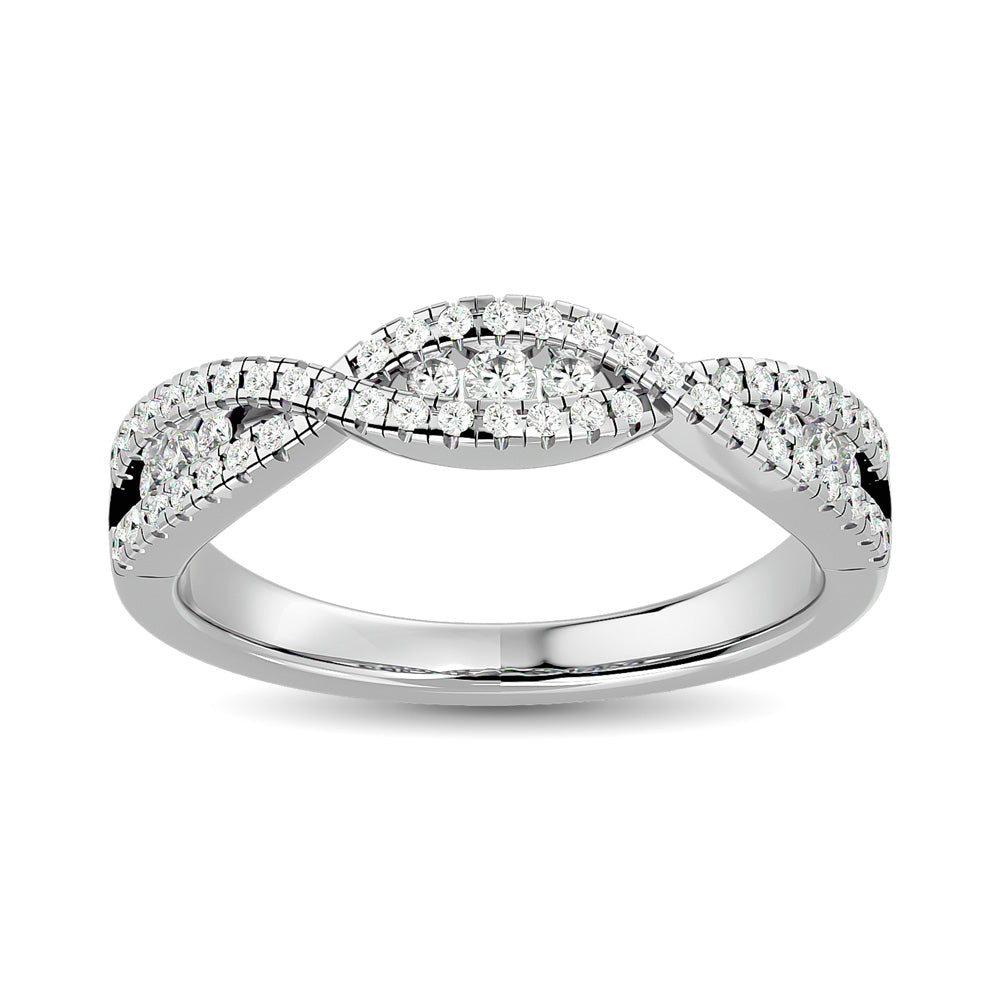 Diamond 1/3 Ct.tw Stackable band in 14K White Gold