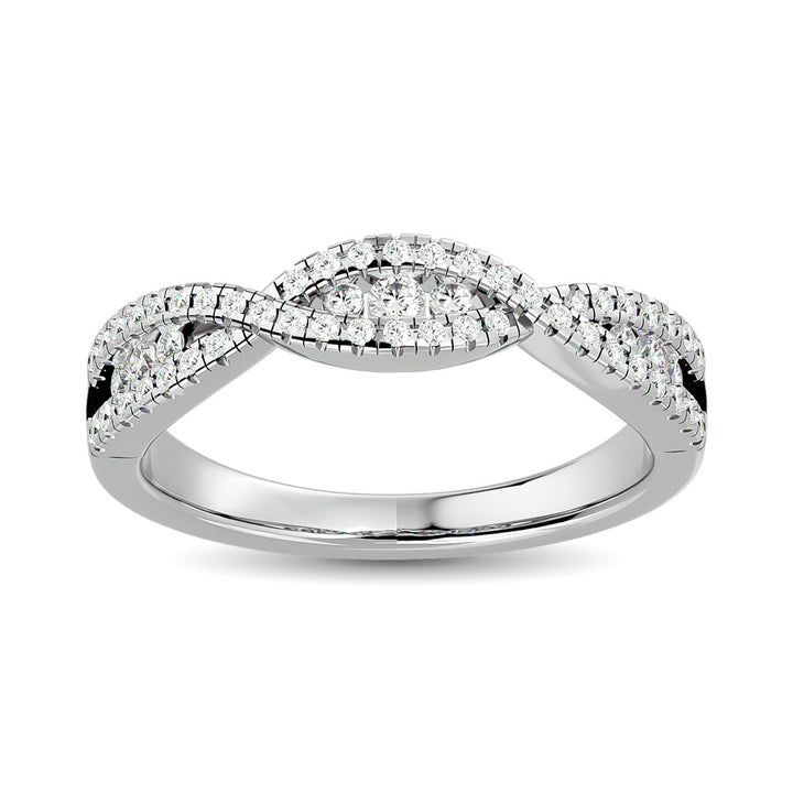 Diamond 1/3 Ct.tw Stackable band in 14K White Gold