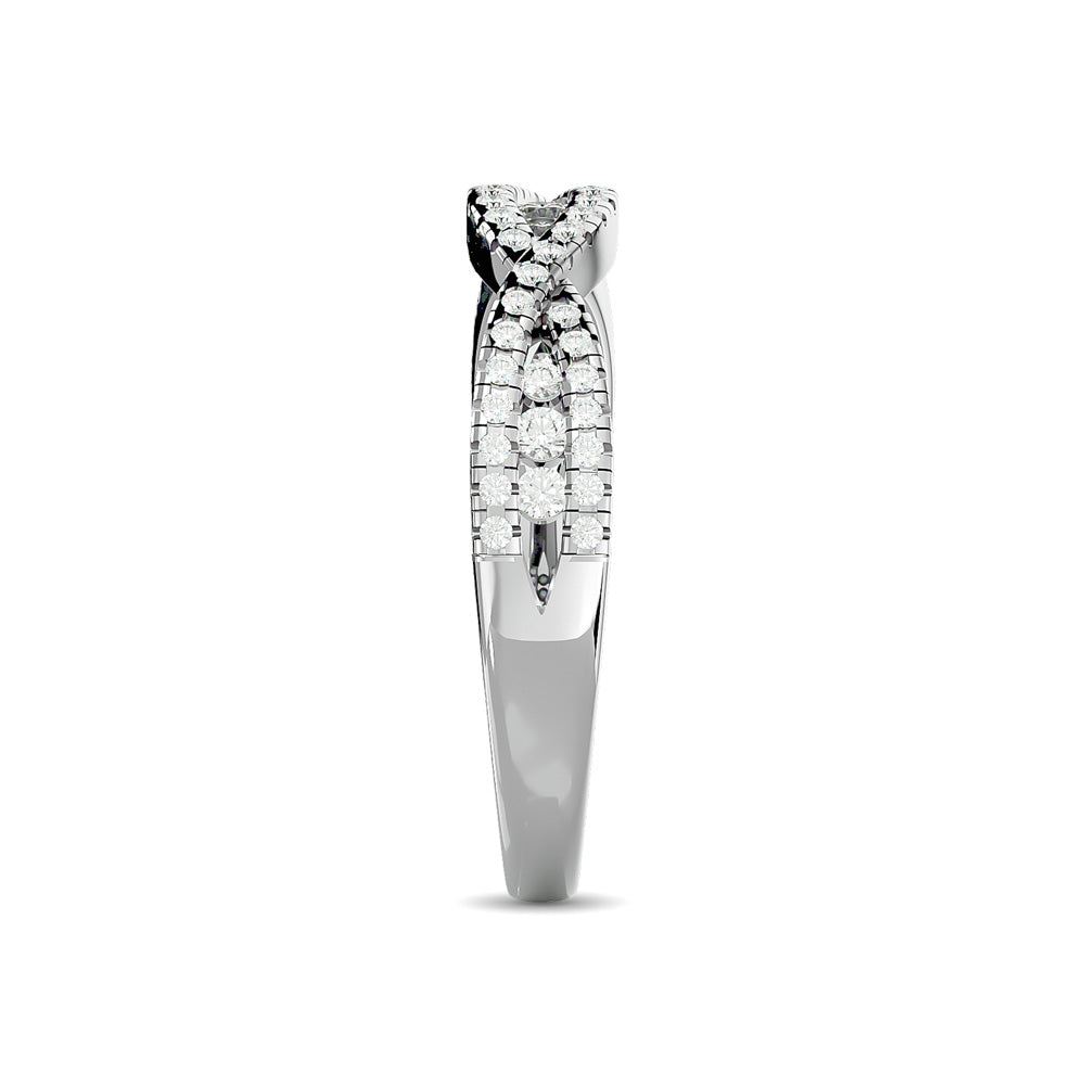 Diamond 1/3 Ct.tw Stackable band in 14K White Gold