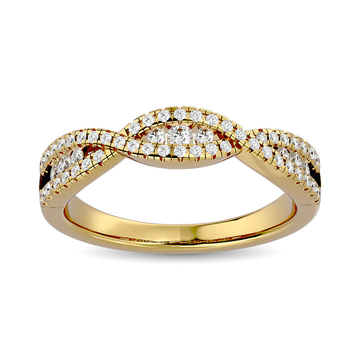 Diamond 1/3 Ct.tw Stackable band in 14K Yellow Gold