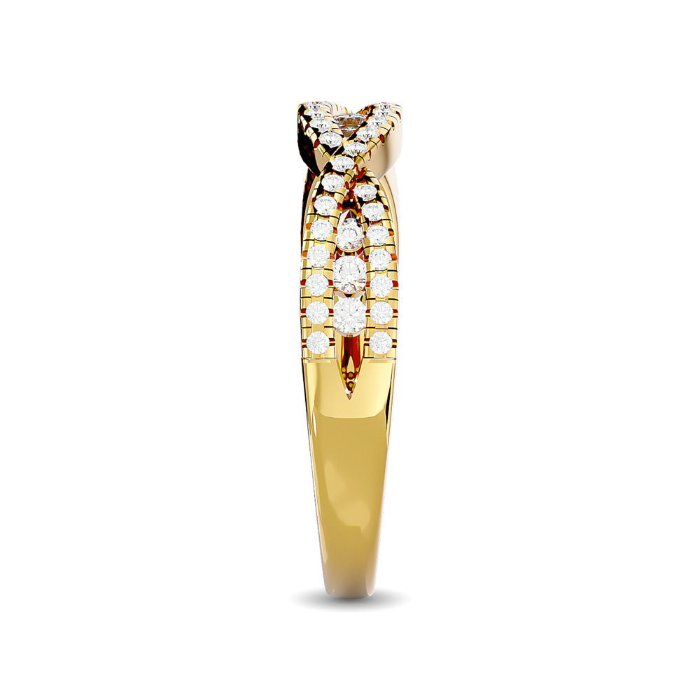 Diamond 1/3 Ct.tw Stackable band in 14K Yellow Gold