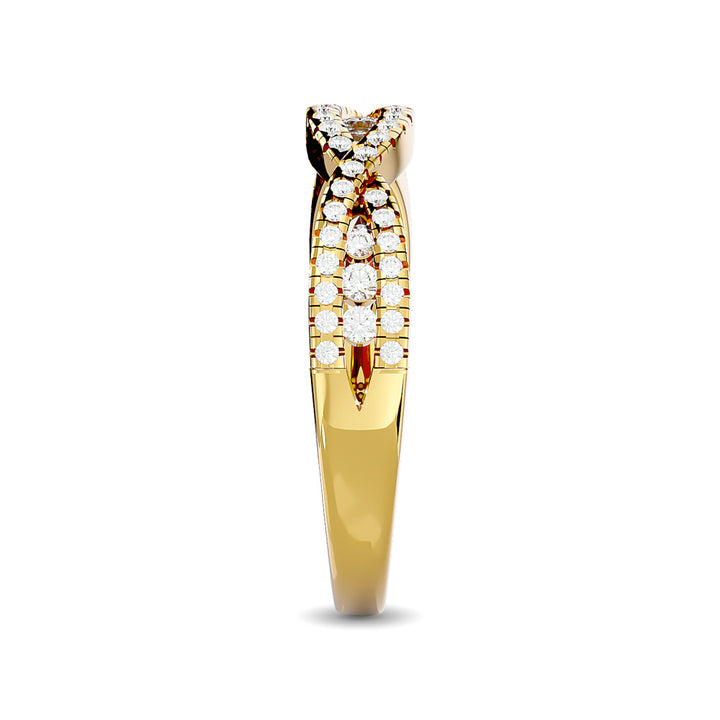 Diamond 1/3 Ct.tw Stackable band in 14K Yellow Gold