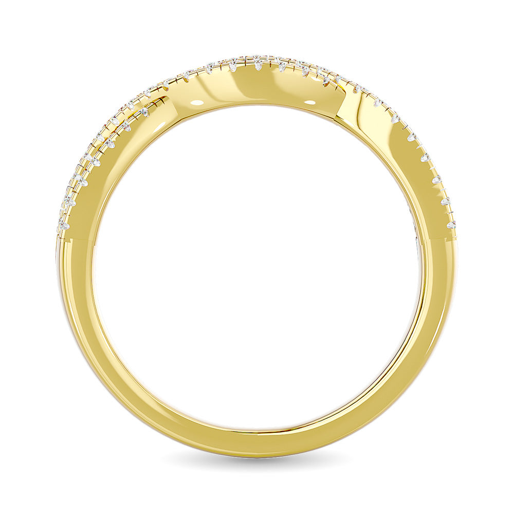 Diamond 1/3 Ct.tw Stackable band in 14K Yellow Gold