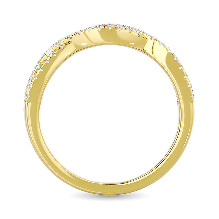 Diamond 1/3 Ct.tw Stackable band in 14K Yellow Gold
