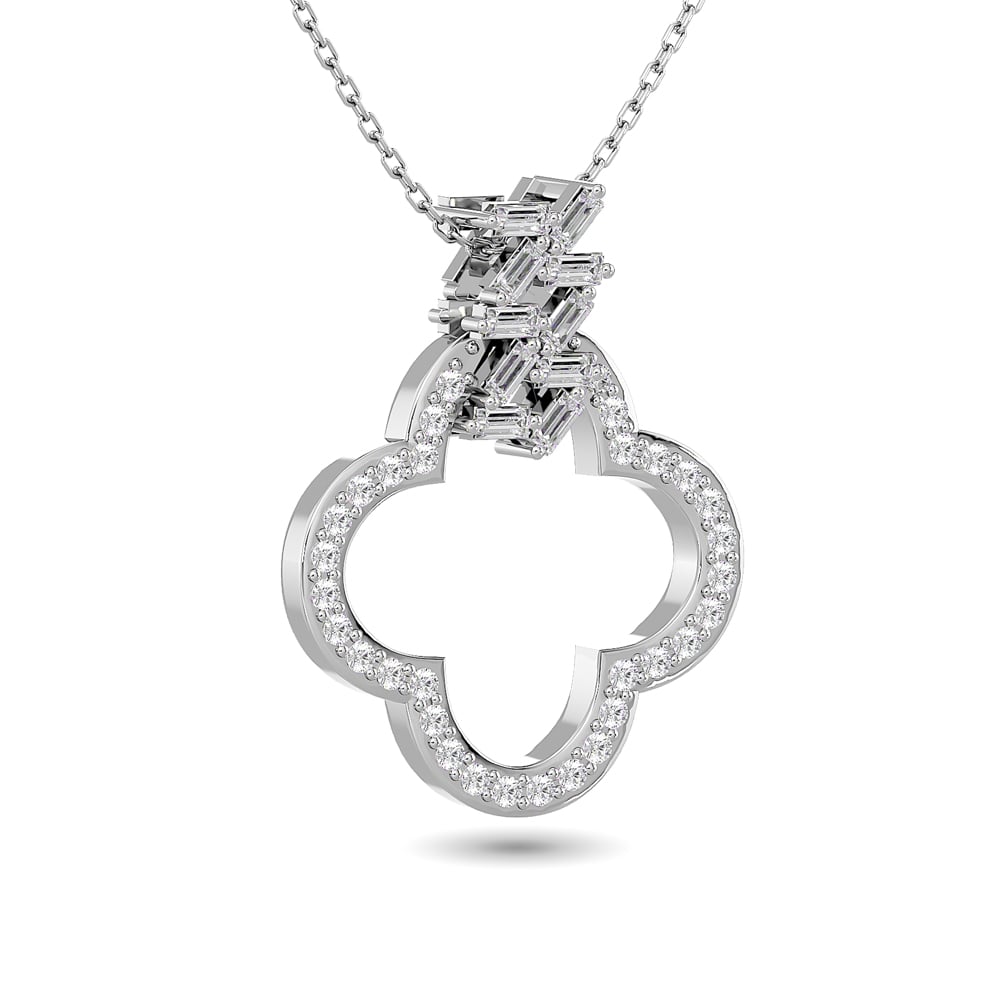 Diamond 1/4 Ct.Tw. Fashion Pendant in 10K White Gold
