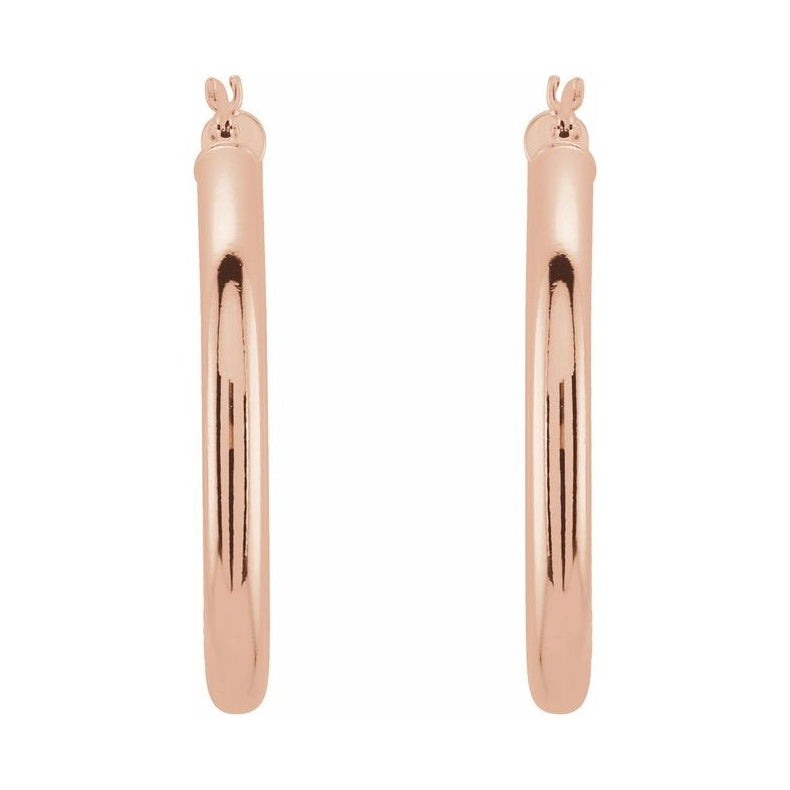 Tube Hoop Earrings