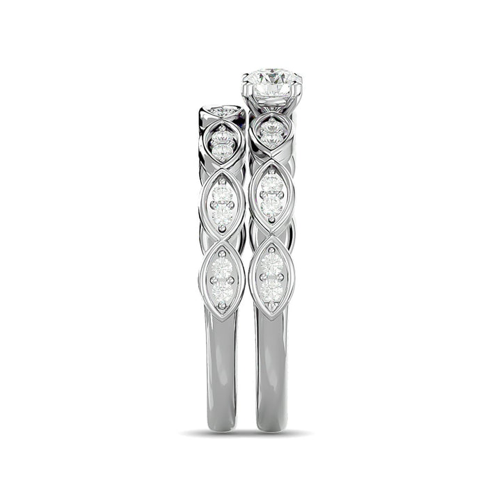 Diamond 1 Ct.Tw. Bridal Ring in 14K White Gold