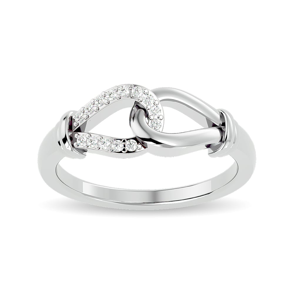 Diamond Fashion  Ring 1/6 Ct.tw in 10K White Gold