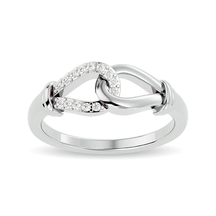 Diamond Fashion  Ring 1/6 Ct.tw in 10K White Gold