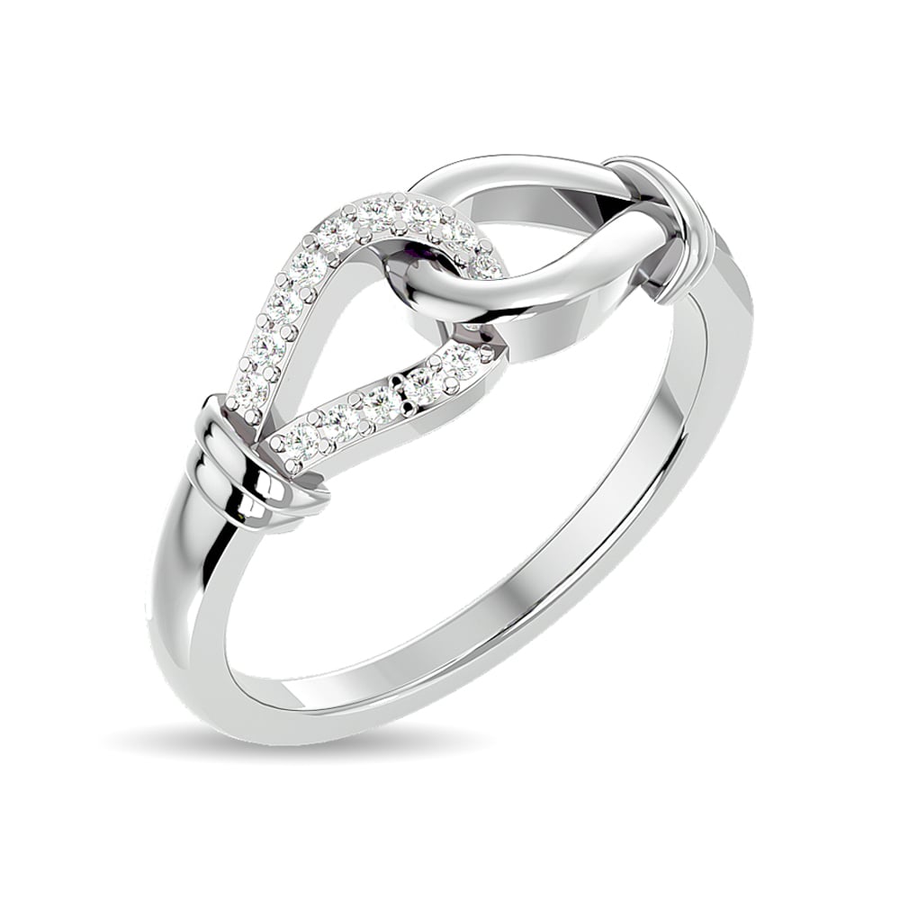 Diamond Fashion  Ring 1/6 Ct.tw in 10K White Gold