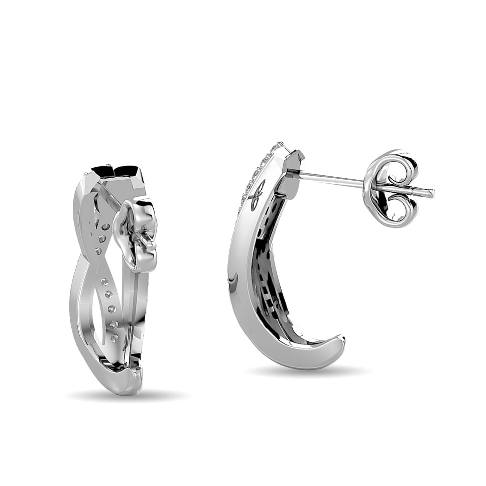 Diamond Fashion earrings 1/5 Ct.tw in 10K White Gold