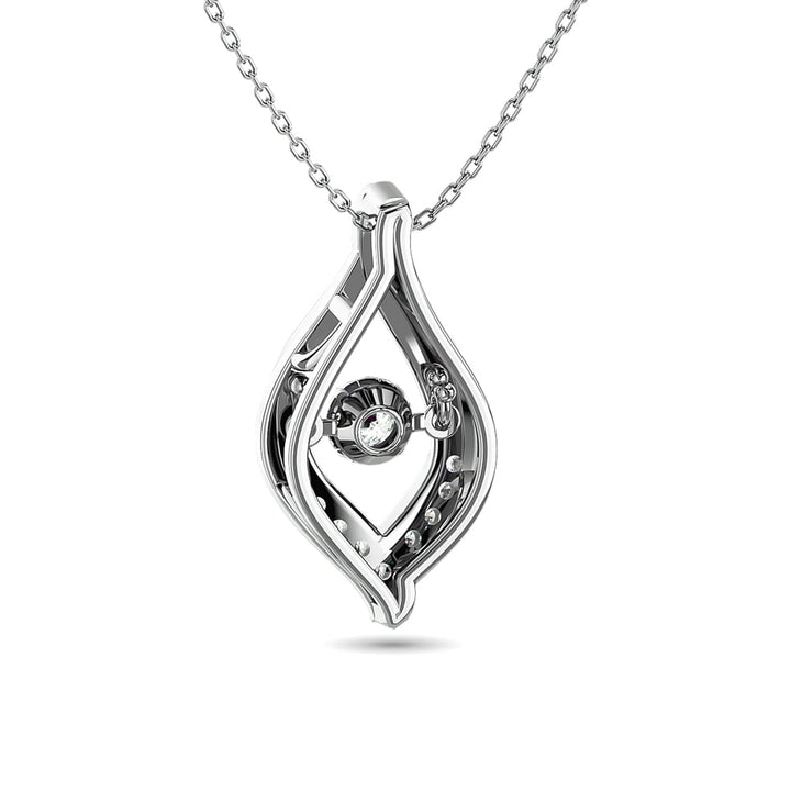 Diamond Slide Pendant 1/10 Ct.tw in 10K White Gold