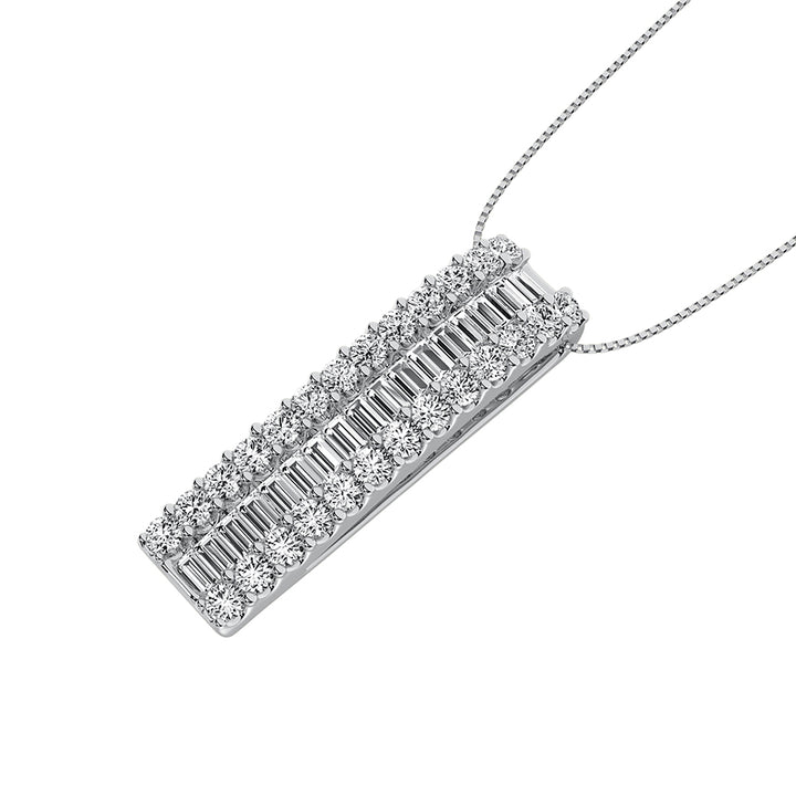 Diamond 1 Ct.Tw. Slide Pendant in 14K White Gold