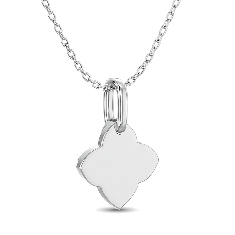 10KT WHITE GOLD 1/10CT.TW DIAMOND PENDANT