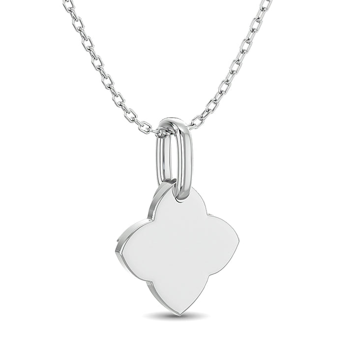 10KT WHITE GOLD 1/10CT.TW DIAMOND PENDANT