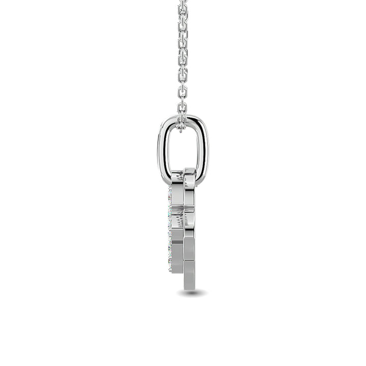 10KT WHITE GOLD 1/10CT.TW DIAMOND PENDANT