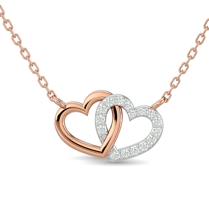 10KT WHITE GOLD 1/6CT.TW DIAMOND NECKPIECE