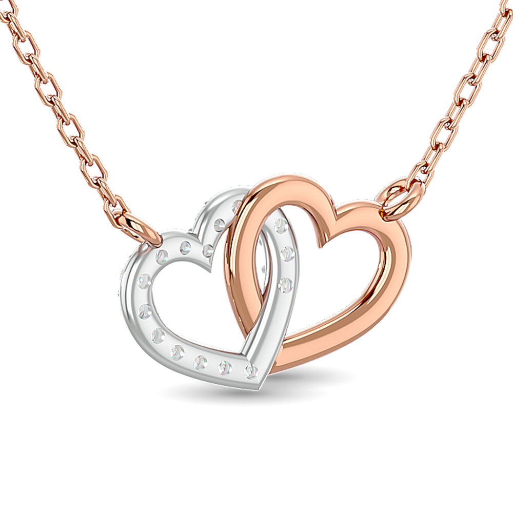 10KT WHITE GOLD 1/6CT.TW DIAMOND NECKPIECE