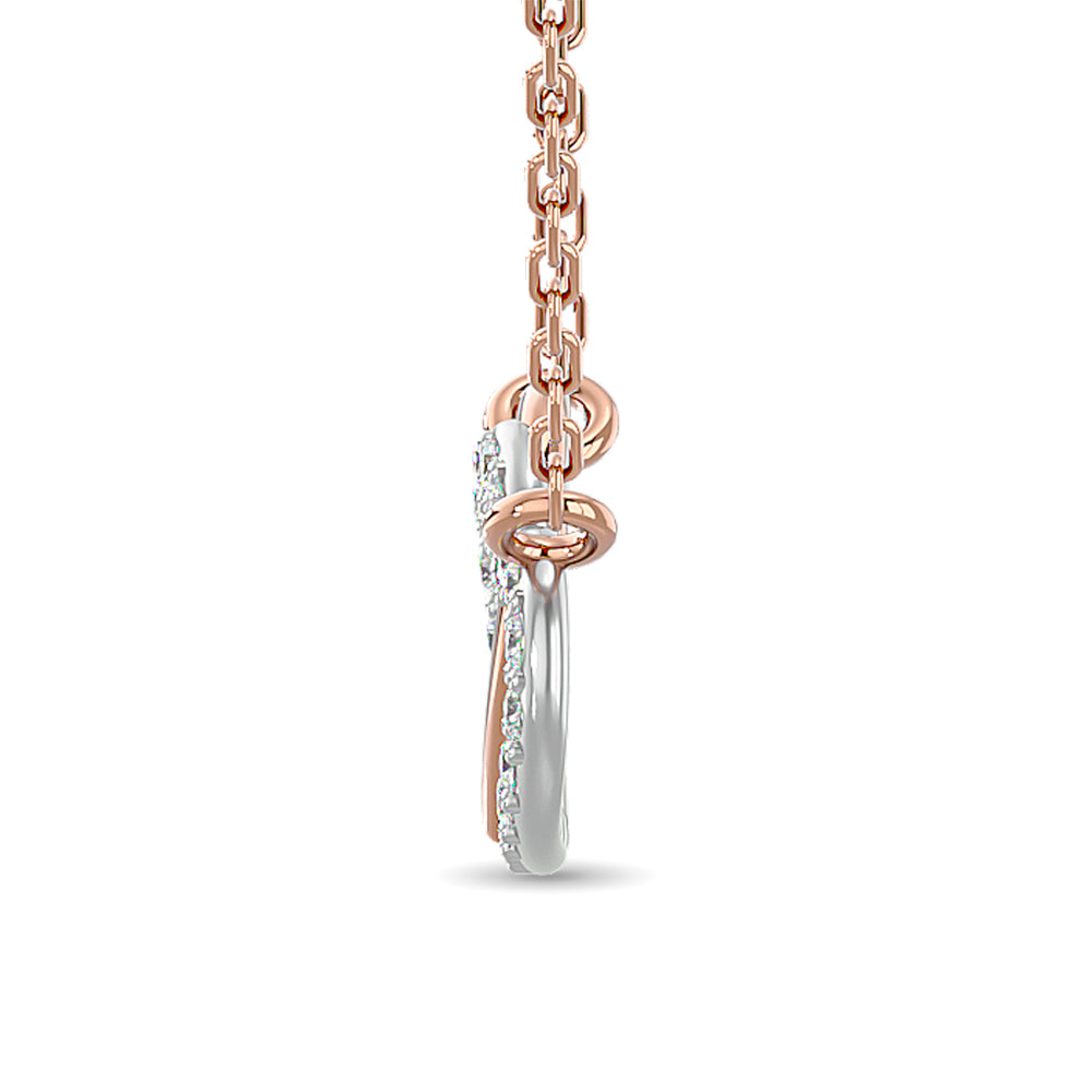 10KT WHITE GOLD 1/6CT.TW DIAMOND NECKPIECE
