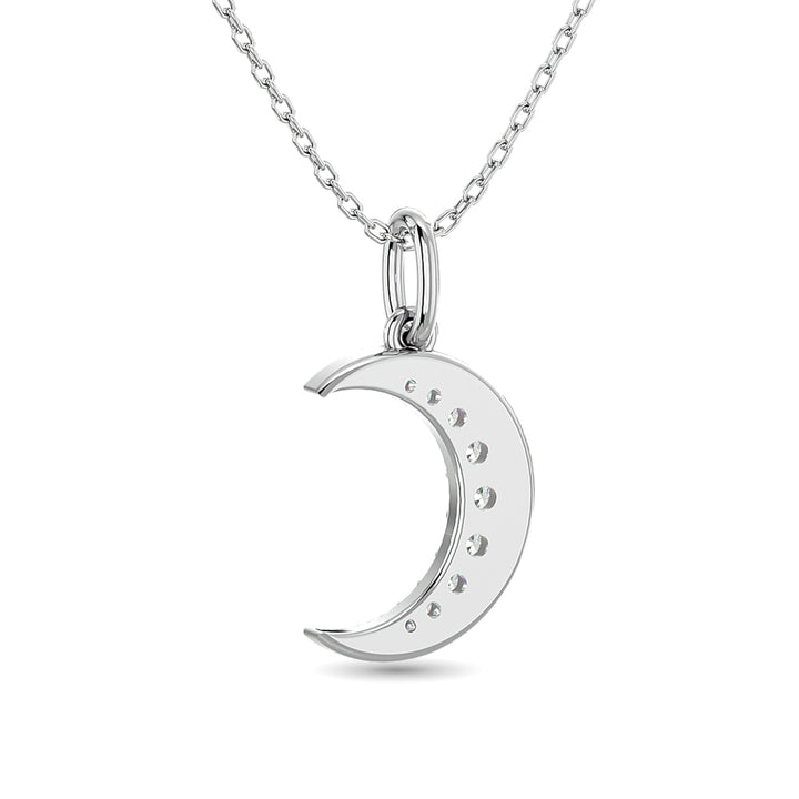 10KT WHITE GOLD 1/6CT.TW DIAMOND PENDANT