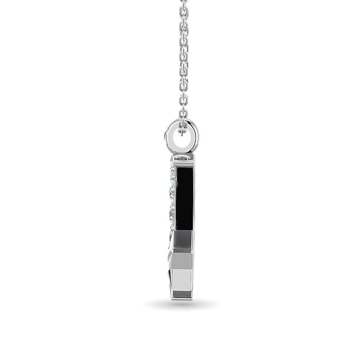 10KT WHITE GOLD 1/10CT.TW DIAMOND PENDANT