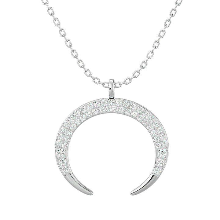 10KT WHITE GOLD 1/4CT.TW DIAMOND PENDANT