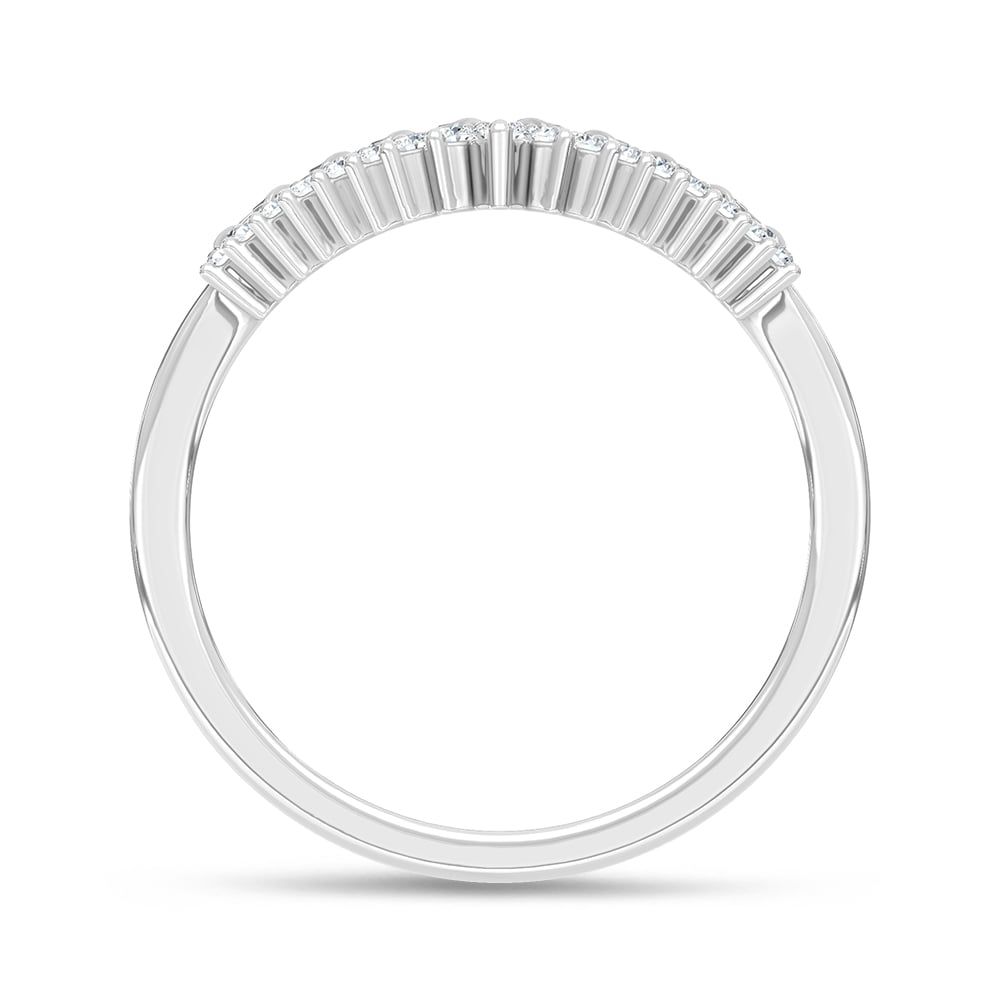 Diamond Chevron Band 1/5 Ct.tw in 14K White Gold