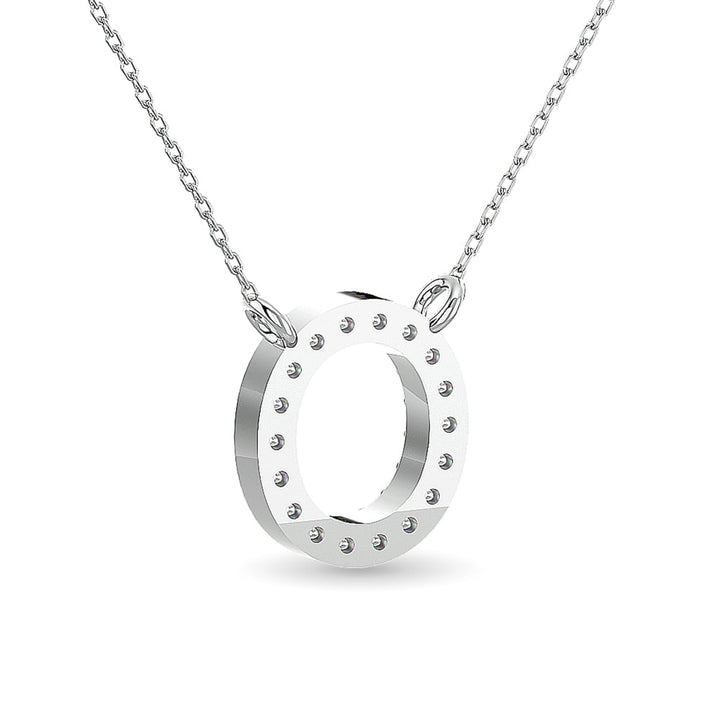 10KT WHITE GOLD 1/12CT.TW DIAMOND PENDANT