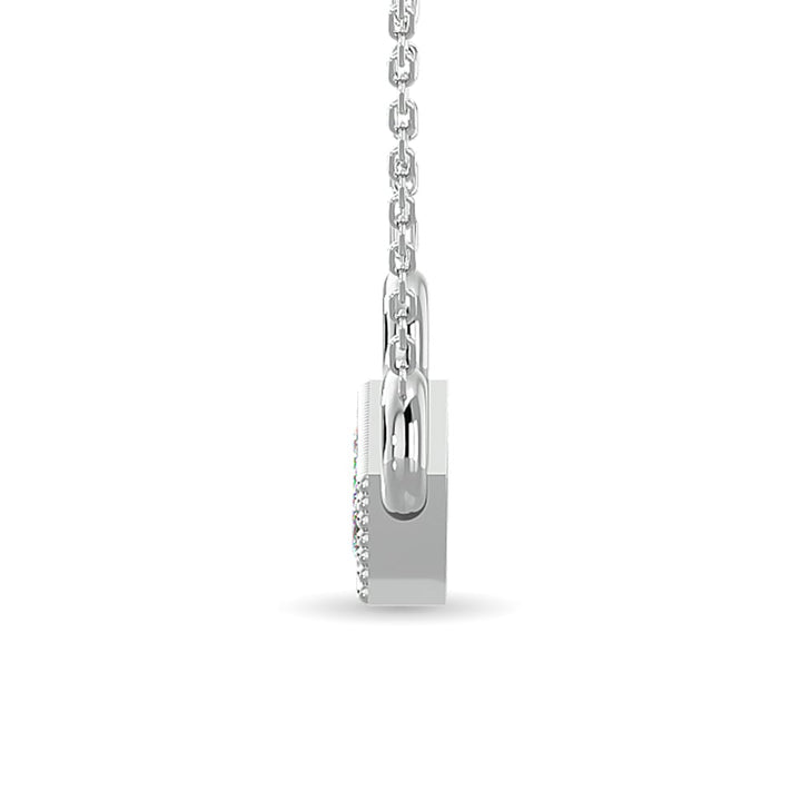 10KT WHITE GOLD  1/20CT.TW DIAMOND PENDANT