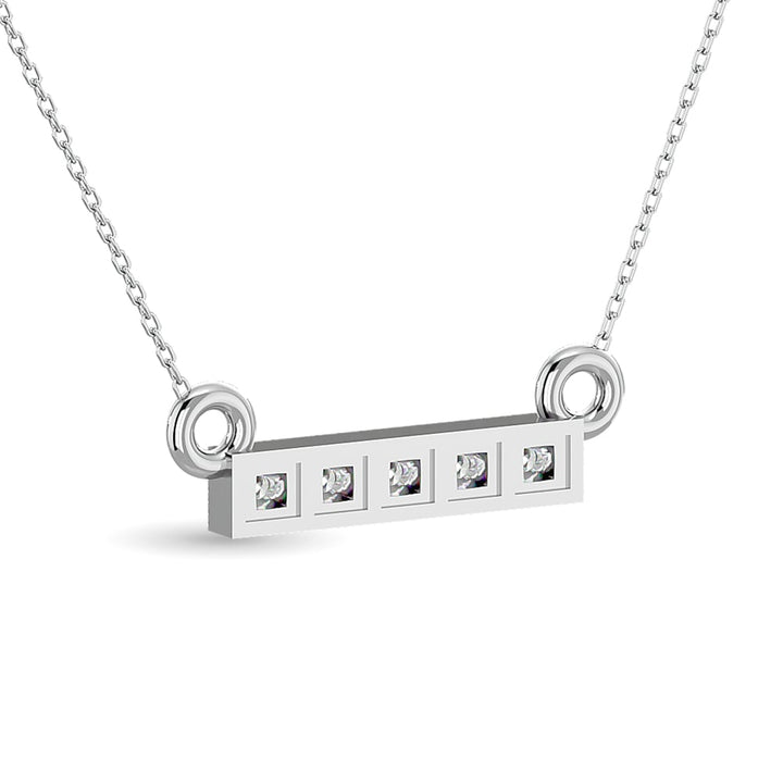 10KT WHITE GOLD  1/20CT.TW DIAMOND PENDANT