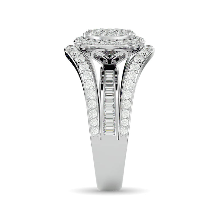 Diamond Engagement Ring 1 1/2 Ct.tw in 14K White Gold