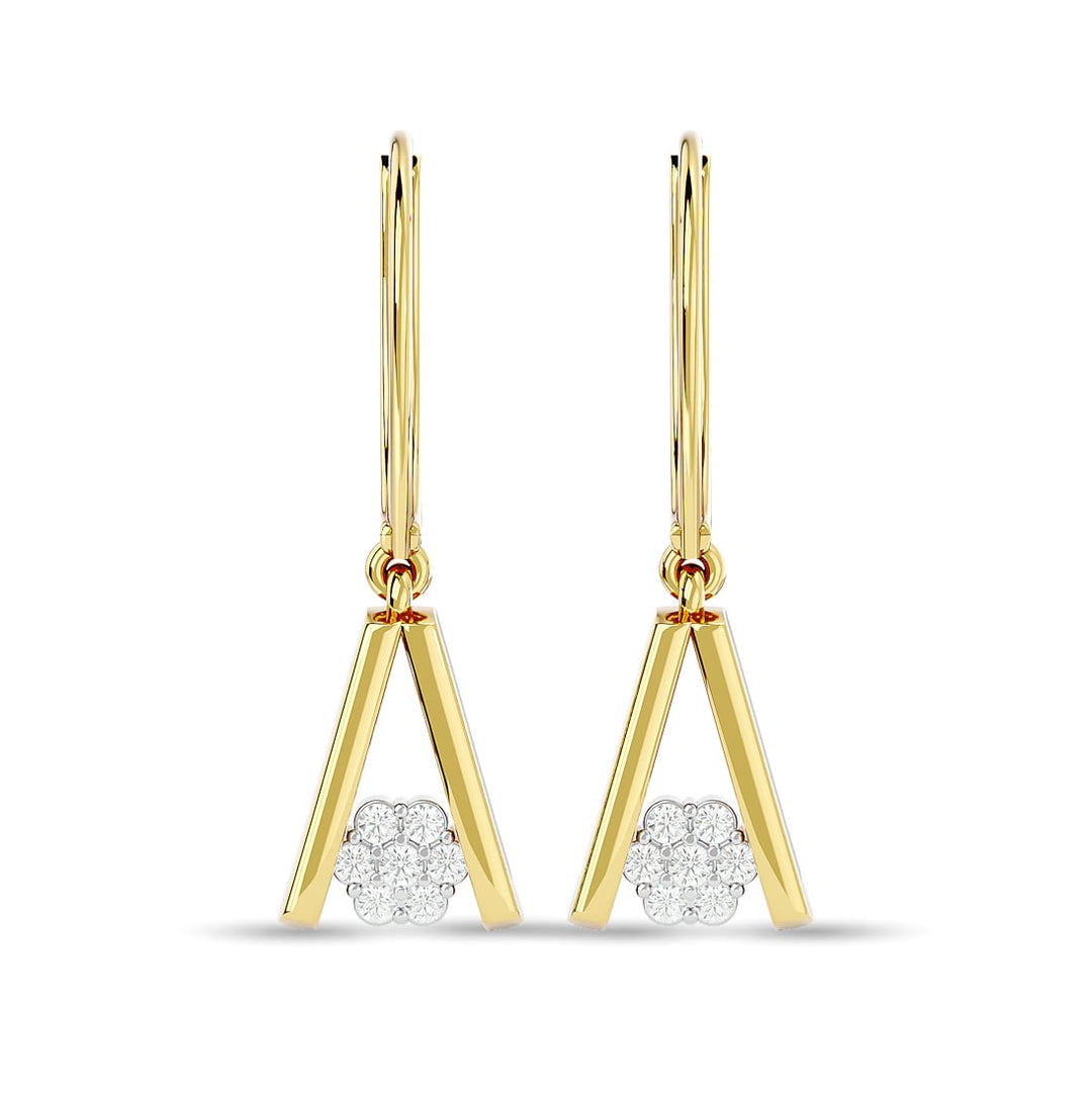 Diamond Fashion Earrings 1/10 Ct.tw in 10K Yellow Gold