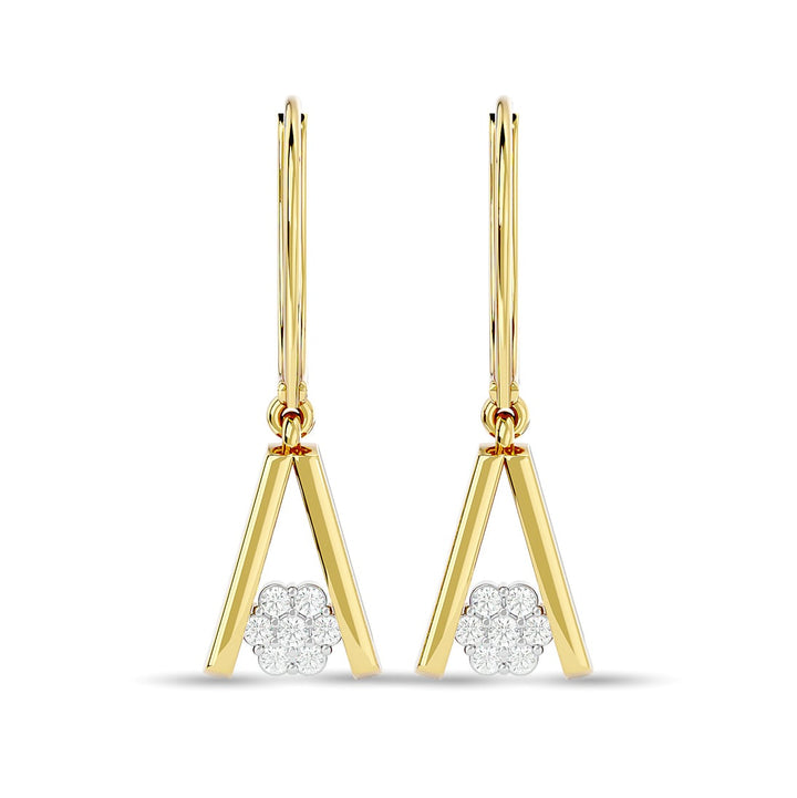 Diamond Fashion Earrings 1/10 Ct.tw in 10K Yellow Gold