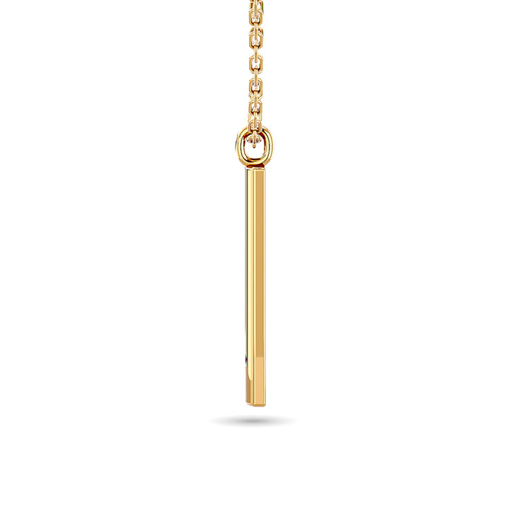 Diamond Bar Pendant 1/50 Ct.tw in 10K Yellow Gold
