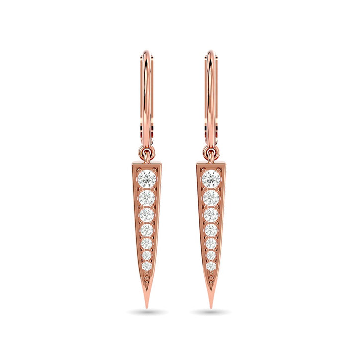 Diamond Fashion Earrings 1/6 Ct.tw in 10K Rose Gold