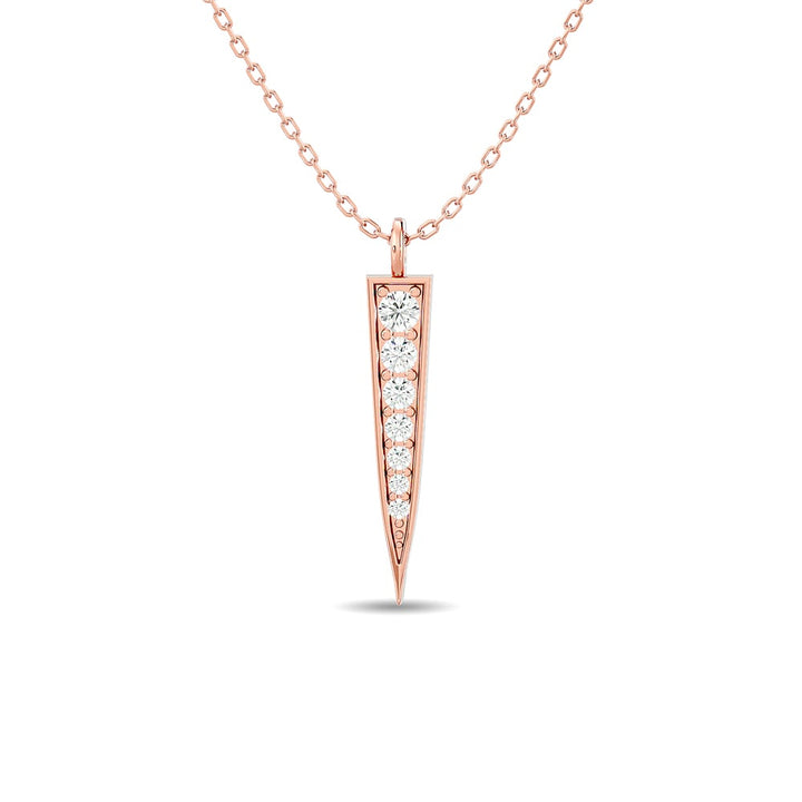 Diamond Fashion Pendant 1/6 Ct.tw in 10K Rose Gold