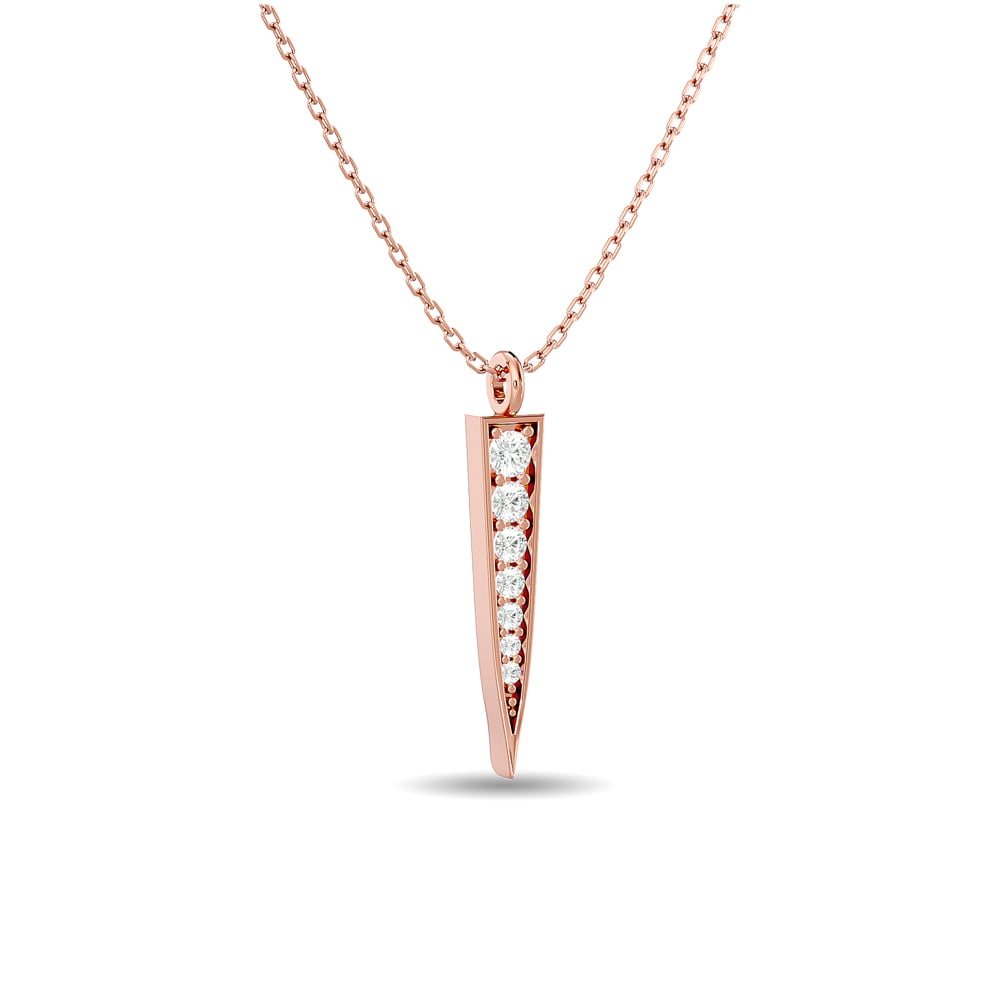 Diamond Fashion Pendant 1/6 Ct.tw in 10K Rose Gold
